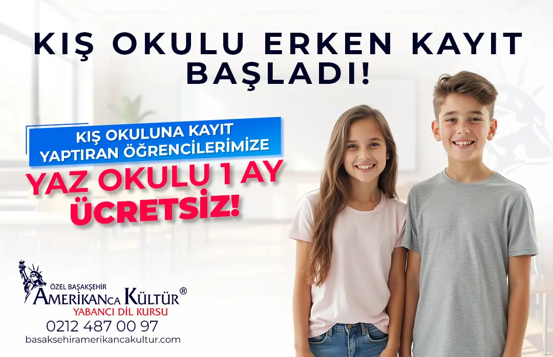 Kış Okulu Erken Kayıt Fırsatına Özel Hediye